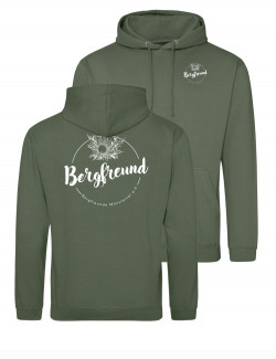 HOODIE "Bergfreund" tannengrün