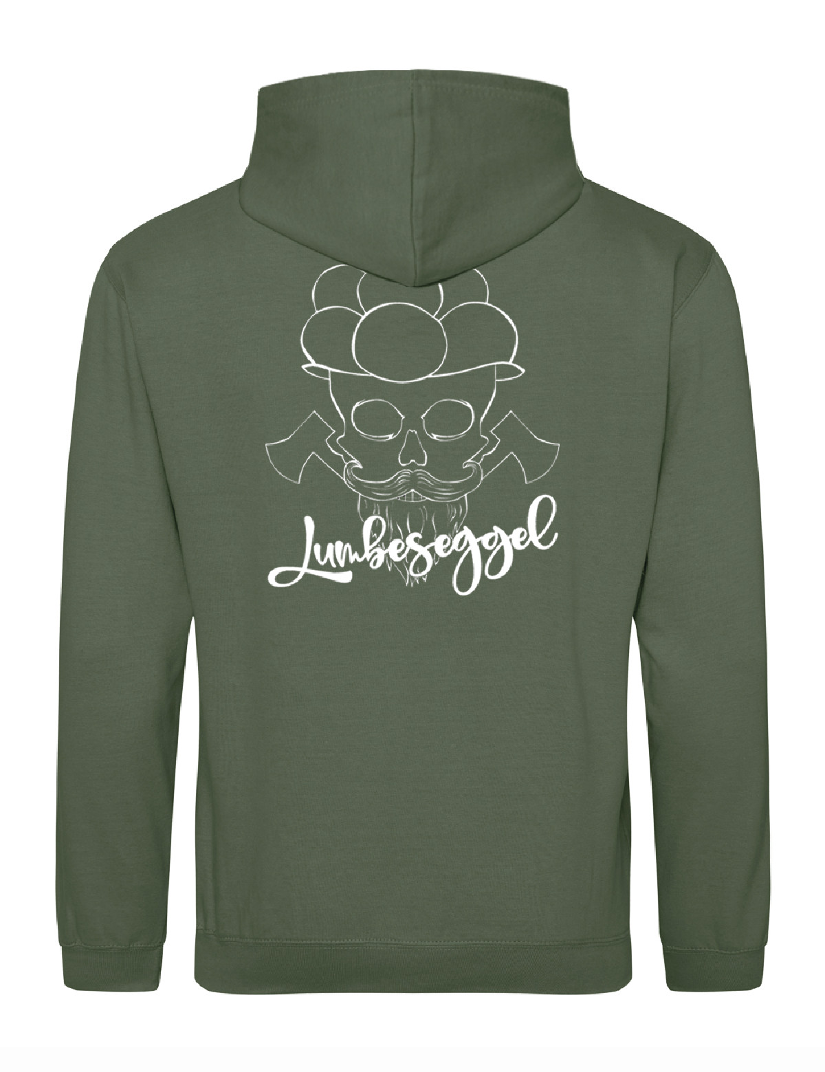 HOODIE "Lumbeseggel" tannengrün