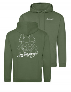 HOODIE "Lumbeseggel" tannengrün