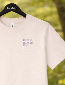 MÄDEL-SHIRT "Breathe In" lila