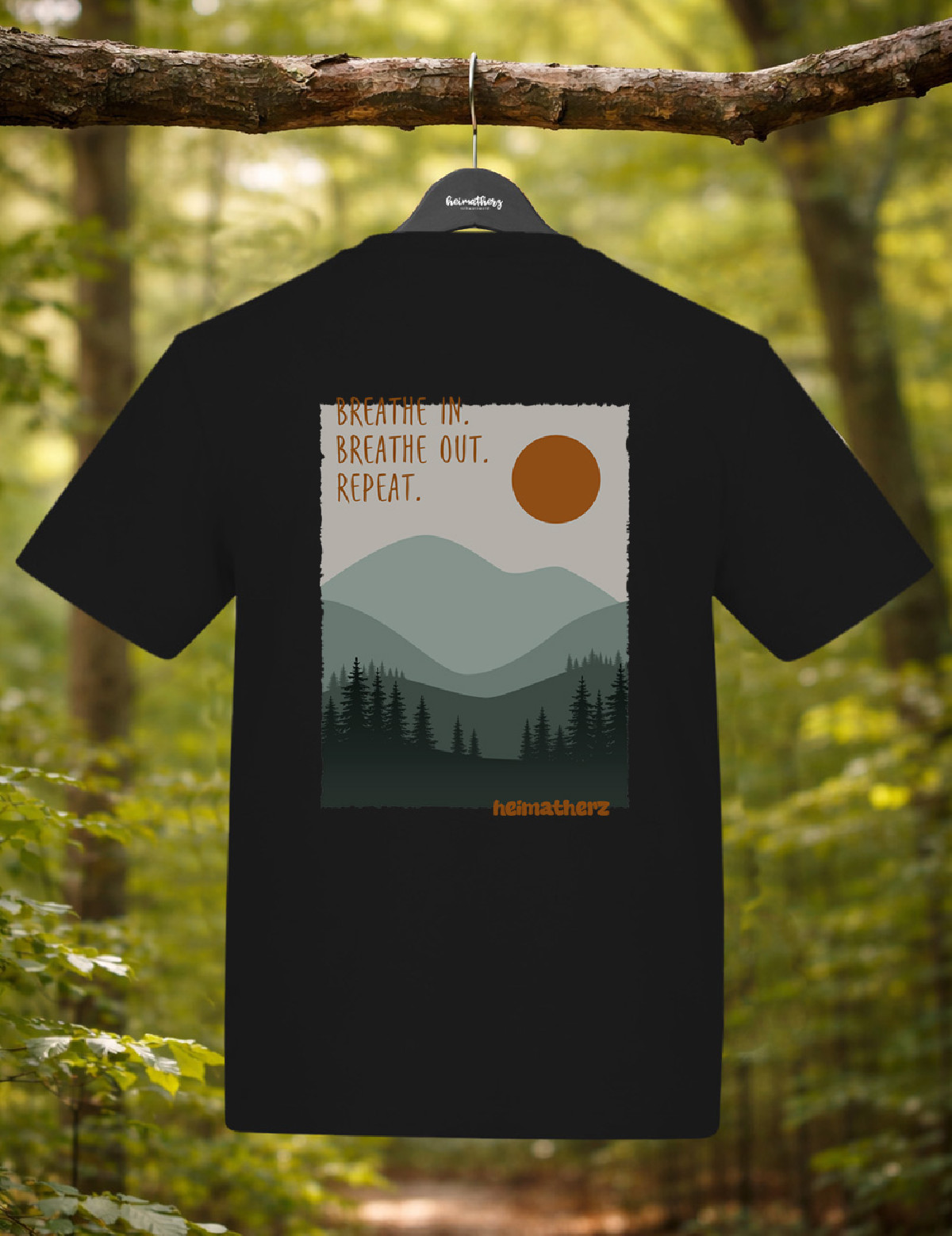 T-SHIRT "Breathe In" | schwarz