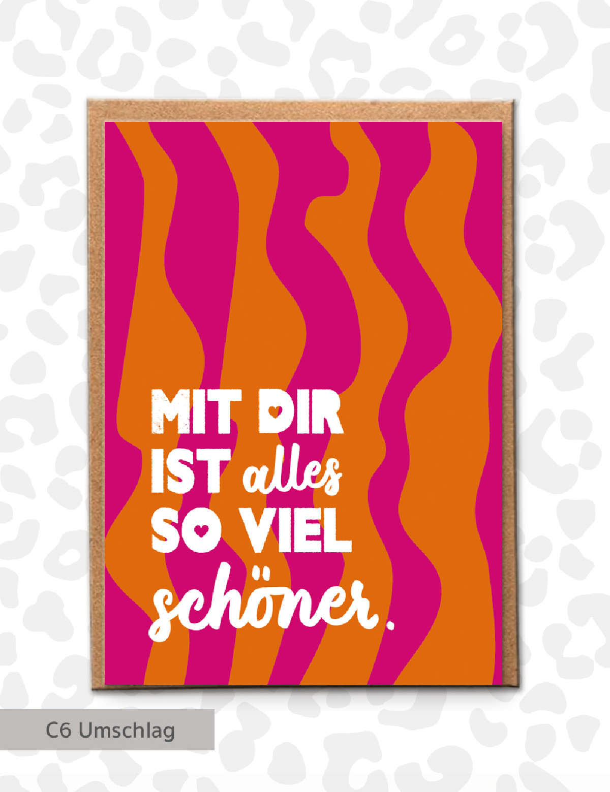Postkarte "MIT DIR"