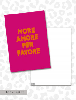 Postkarte "More Amore"