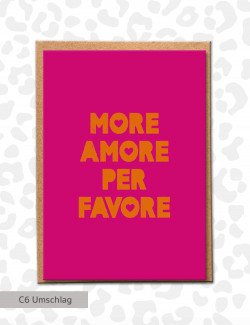 Postkarte "More Amore"