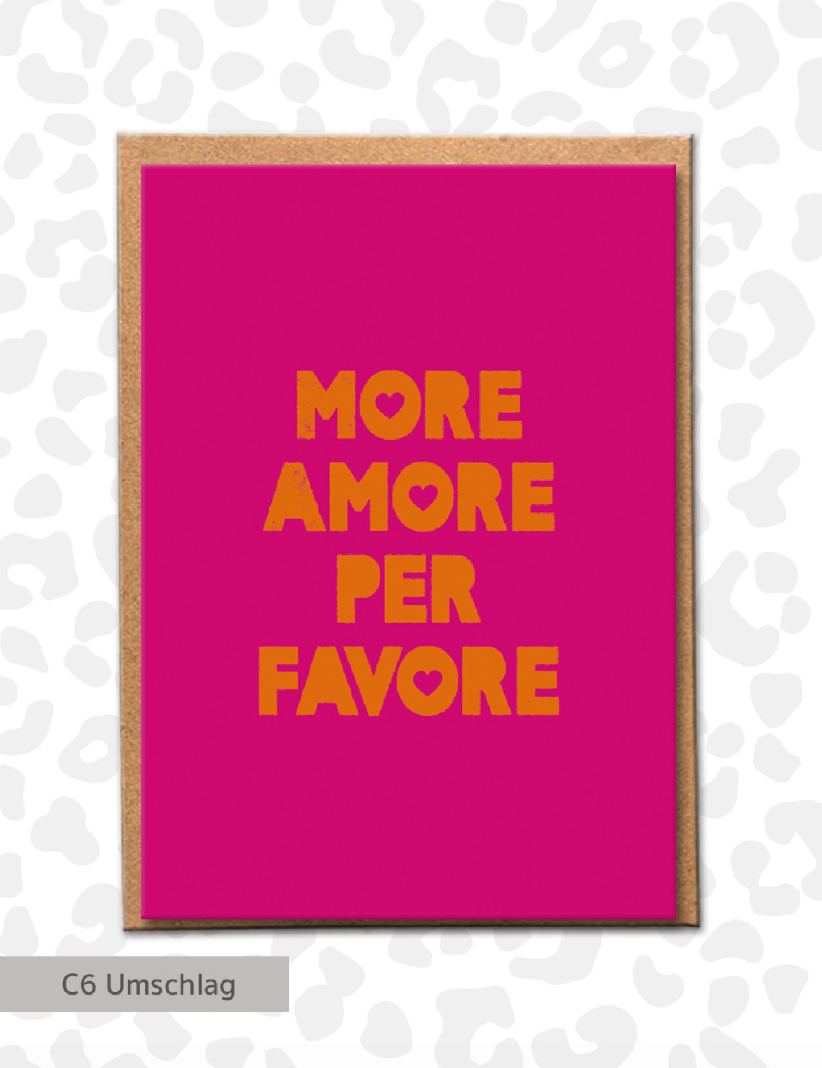 Postkarte "More Amore"