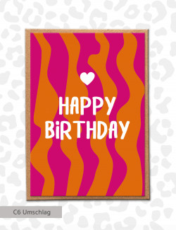 Postkarte "Happy Birthday"