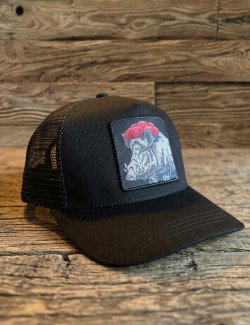 Trucker Cap "Wildsau"-Patch, schwarz